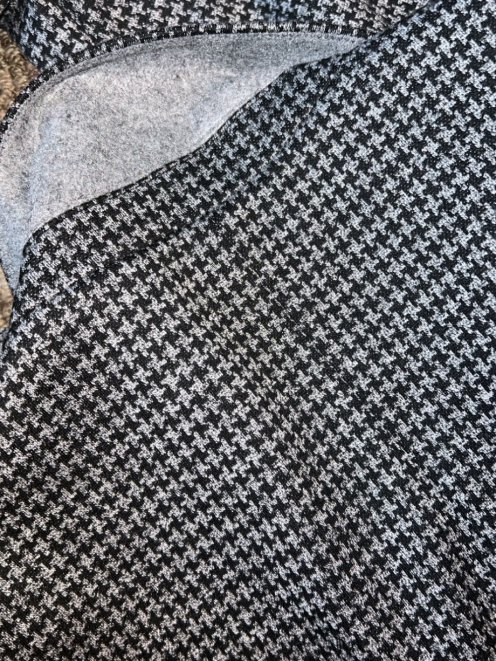 🔥 LOFT Black & Gray Houndstooth Blazer Size 2 NWT Chic Tailored Career Jacket - Picture 5 of 7